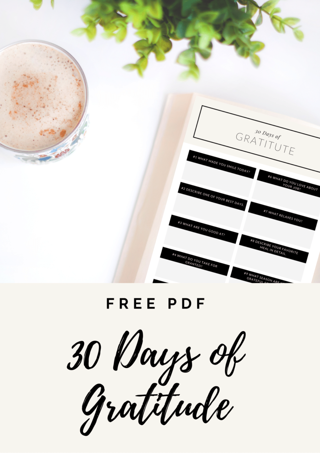 One Month of Gratitude Journaling + Free PDF - Living Well with Allison